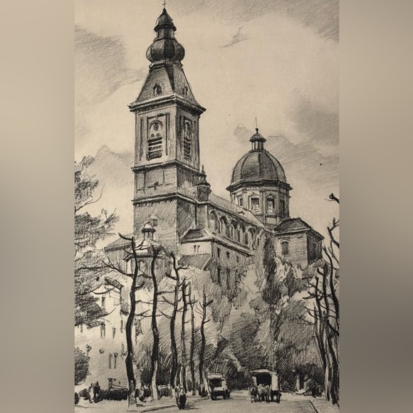 Herman Verbaere Fine Art Print Vintage Original Antique BELGIAN / BELGIUM SKETCH - Picture 5 of 8